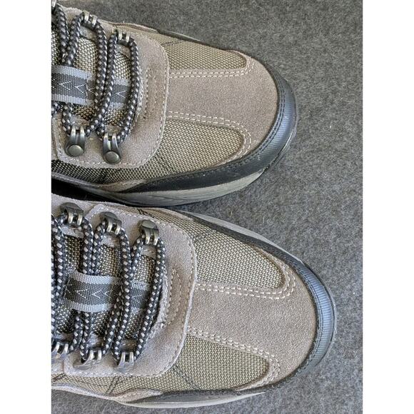 Skechers Men's 10 Goodyear Water Repellent Hiking Shoes Arch Support Grey Black - Picture 5 of 10